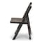 Atlas Commercial Products Wood Slatted Folding Chair, Antique Black WSFC4DK - alternate 2